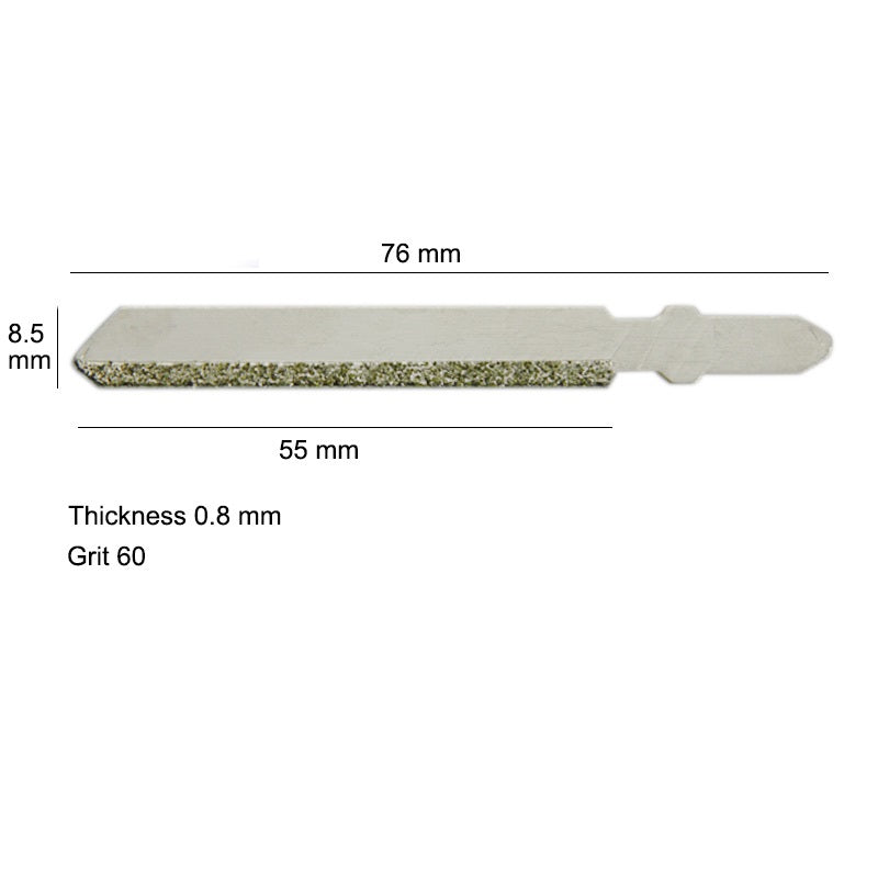 3 inch 76mm Diamond Jig Saw Blades for Masonry with T-shank Grit 50 - 5 Pack