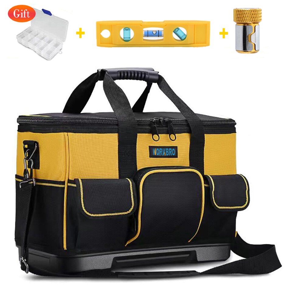 Multi Function Tool Bag Large Capacity Portable Waterproof Storage Bag 1680D Oxford Cloth Wear-Resistant Strong Toolkit