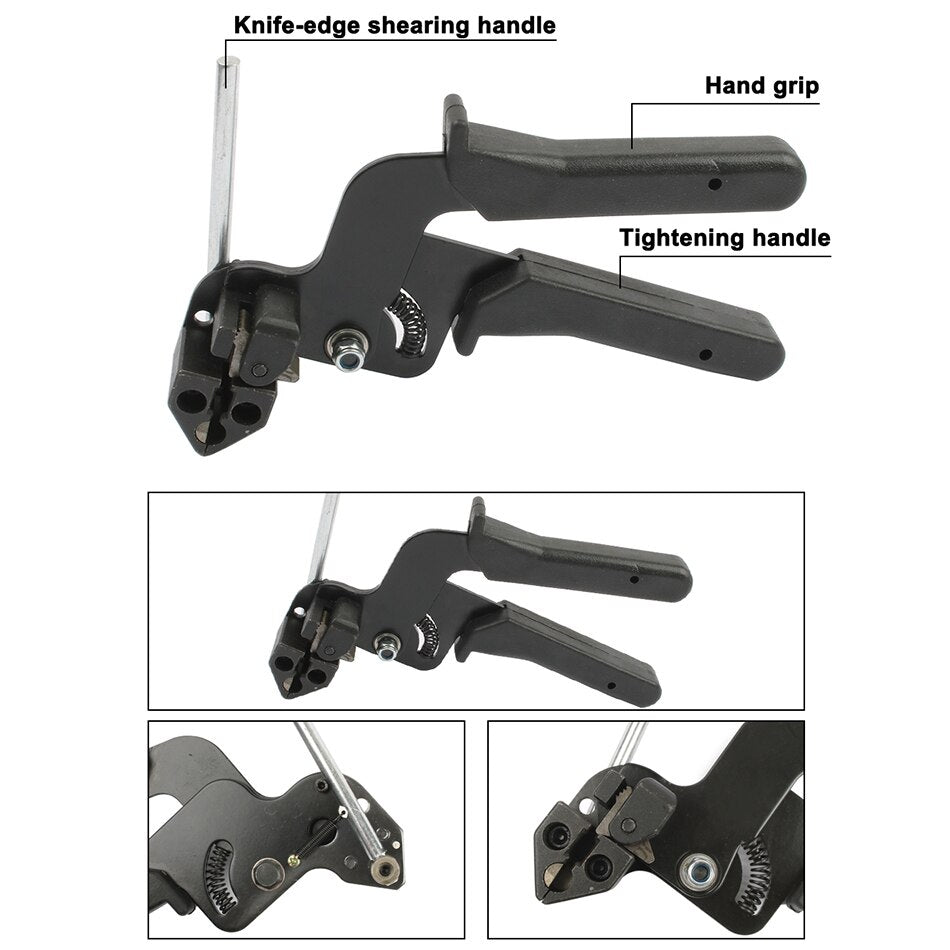 Stainless Steel Cable Tie Gun High Quality Fastening and Cutting Lightweight Durable Plier Special Cut to 12mm Hand Tool