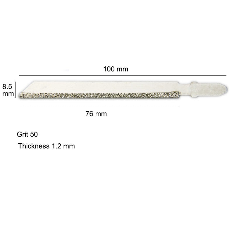 4" 100mm Diamond Jig Saw Blades with T-shank for Granite Cutting Grit 50